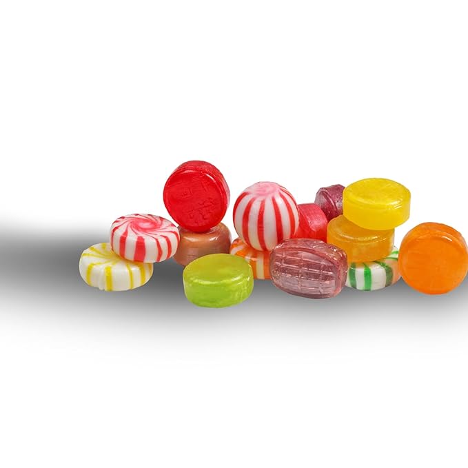 Dooboe Hard Candy Mix - 7 Pounds - Christmas Big Bulk Hard Candies Individually Wrapped - Holiday Old Fashioned Stocking Stuffers - Rootbeer, Strawberry, Toffee, Mint and More