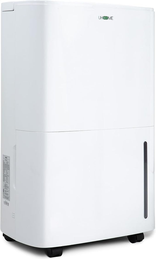 Uhome 150 Pints Dehumidifier with Pump - 7000 Sq. Ft Quiet Dehumidifier for Home, Large Basement, Storages and Large Rooms with 1.85Gallon Water Tank