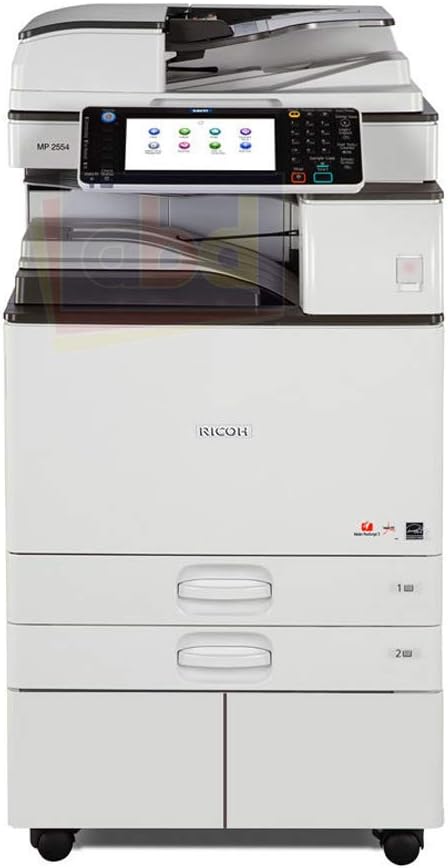 Ricoh Aficio MP 5054 Tabloid/Ledger-Size Black and White Laser Multifunction Copier - 50ppm, Print, Scan, Copy, Network, Auto Duplex, 4 Trays, Stand (Renewed)