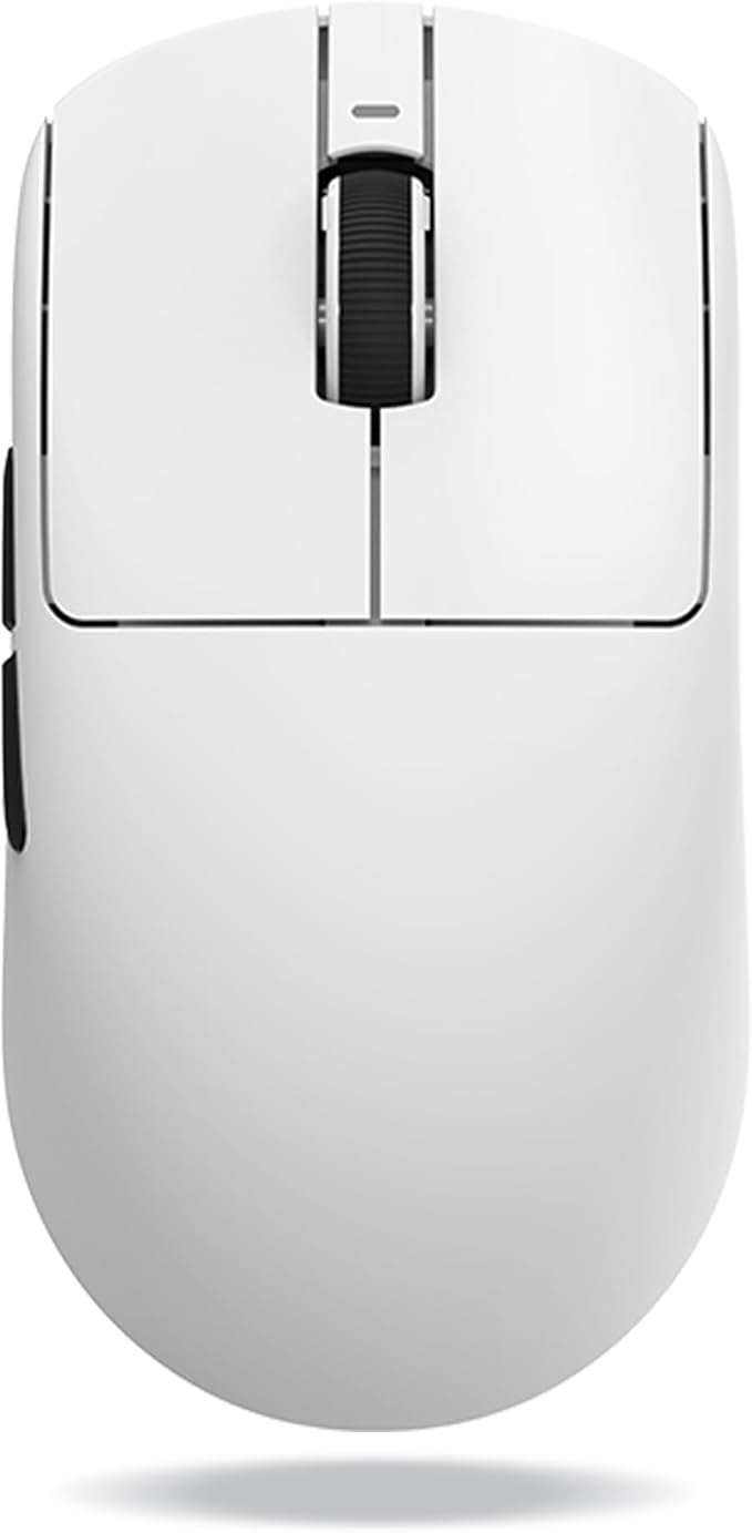 ATK VXE Dragonfly R1 Wireless Gaming Mouse, 45g, PAW3395, 26000 DPI, Tri-Mode 2.4G/Bluetooth/Wired, 4000Hz Polling Rate (R1 Pro MAX, White)