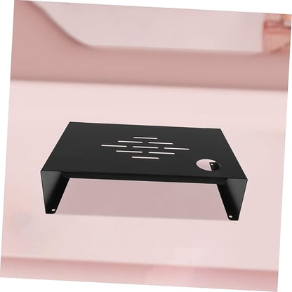 Ergonomic Monitor Stand Riser Desk with Steel Construction Space-saving Elevated PC Rack for Home Office No Assembly Required Vertical Laptop Stand and Monitor Riser Organizer