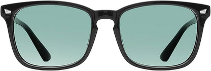 TIJN Blue Light Blocking Glasses for Women Men Clear Frame Square Nerd Eyeglasses Anti Blue Ray Computer Screen Glasses