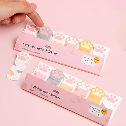 480Pcs Cat's Claw Page Markers Sticky Index Tabs, Arrow Flag Tabs Self Adhesive, Colored Notes Tab Stickers for Notebook, Documents
