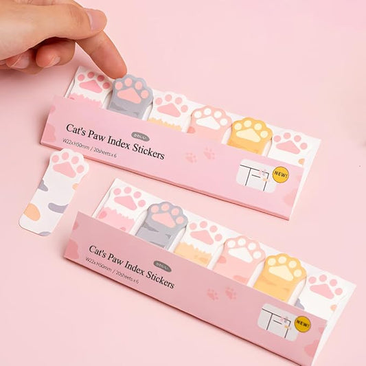 480Pcs Cat's Claw Page Markers Sticky Index Tabs, Arrow Flag Tabs Self Adhesive, Colored Notes Tab Stickers for Notebook, Documents