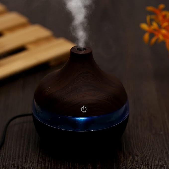 300ml Wood Humidifier, USB Electric Air Diffuser, Wood Humidifier, Essential Oil, Aromatherapy, Cool Mist, Humidifier Bedroom, Living Room,