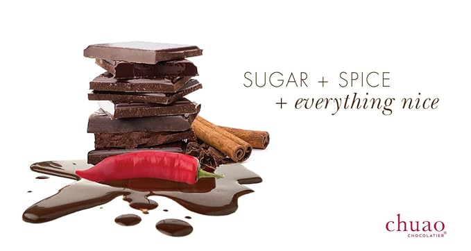 Chuao Chocolatier Spicy Maya Dark Chocolate Bars | Gourmet Cinnamon Cayenne Artisan No Preservatives | 24 Pack (0.39 oz each)