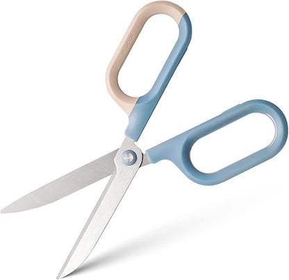 Multipurpose Scissors, Comfort-Grip Handles Sharp Scissors for Office Home School Craft Sewing Fabric Supplies (7", Blue-1)
