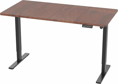 VIVO Electric 60 x 30 in Standing Desk, Memory Height Adjustment, 1B Series, Dark Walnut Top Black Frame, DESK-KIT-1B6D-30