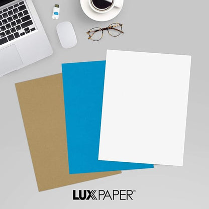 LUXPaper 8.5" x 11" Classic Crest Paper | Letter Size | Brilliant White | 70lb. Text | 250 Qty