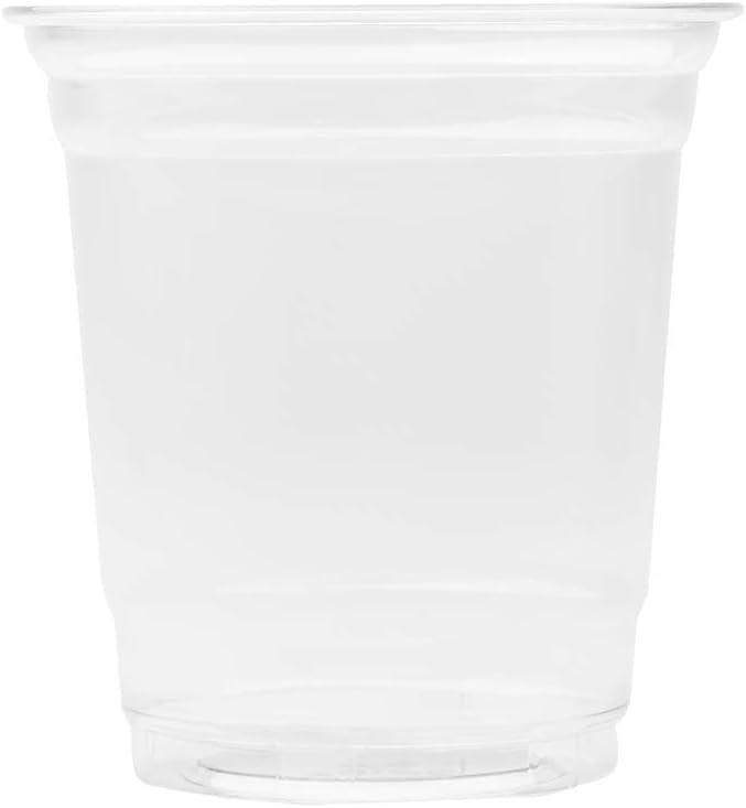 Karat [1000 ct] 8oz Plastic Cups, Clear Disposable Cold Cup for Iced Coffee, Soda, and Juice | 78mm (C-KC8)
