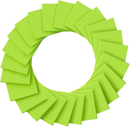 (24 Pads) Sticky Notes 3x3 inch, Self-Stick Pads Bright Colors Sticky Note, Recyclable, Easy to Post for Home, Office, Notebook (Bright Green)