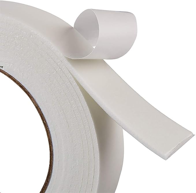 ToLanbbt Double Sided Foam Tape 1.18In x 33FT, Mounting Tape Heavy Duty, Strong Adhesive Weatherproof Seal Strips for DIY Craft Picture Poster, Car & Gap Filling Mountings, Home Office Decor (White)