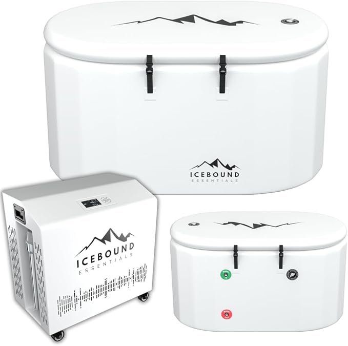 Cold Plunge Tub with 1HP Water Chiller - 135 Gallon Inflatable Ice Bath - WiFi - Dual Filtration - Ozone/UV