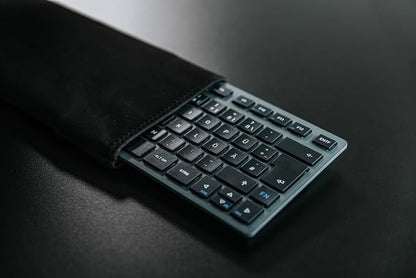 Cherry KW 7100 Mini Multi Device Compact Wireless Keyboard with Bluetooth. (Blue Slate)