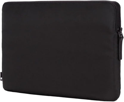 Incase Compact Laptop Sleeve with Flight Nylon - 16 Inch MacBook Pro and Laptop Case – Slim Computer Sleeve with Faux Fur Lining, Front Accessory Pocket with Zipper - Black
