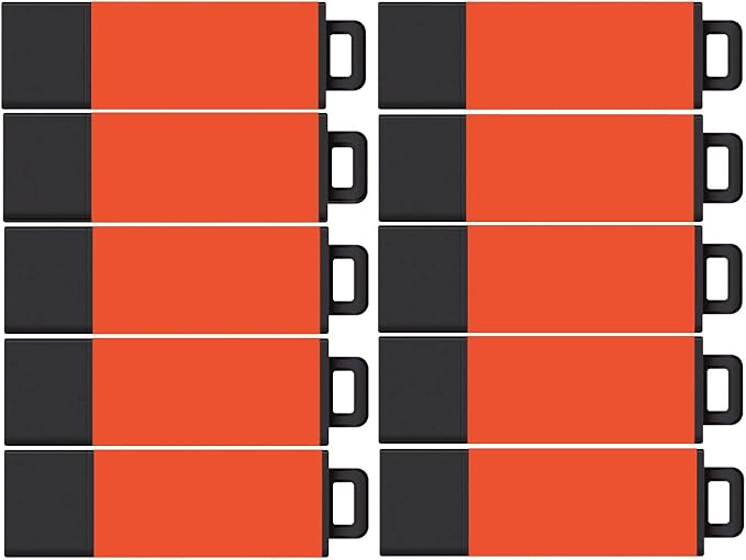 Centon DataStick Pro2 USB 2.0 Flash Drive 16GB x 10, Orange (S1-U2T8-16G-10)
