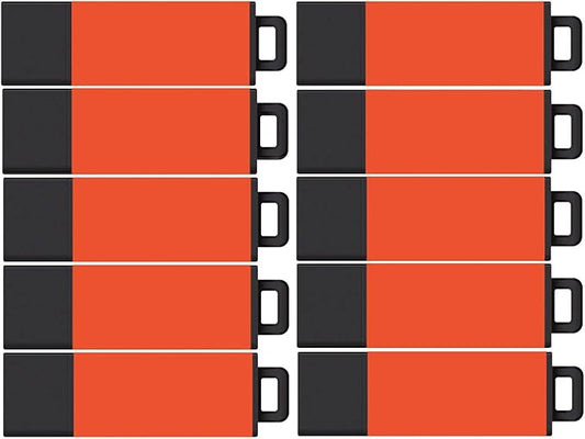 Centon DataStick Pro2 USB 2.0 Flash Drive 16GB x 10, Orange (S1-U2T8-16G-10)