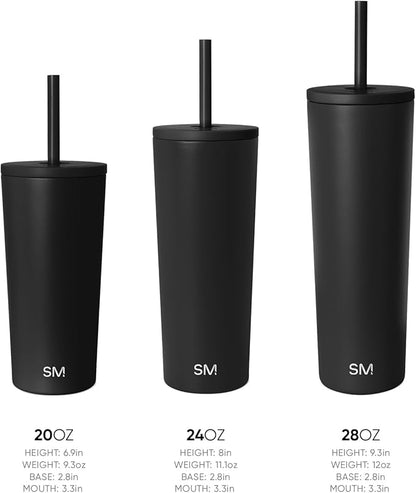 Simple Modern Classic Tumbler with Lid and Straw | Insulated Iced Coffee Cup Reusable Stainless Steel Water Bottle Travel Mug | Gifts for Women Men Her Him | 28oz | Ocean Tide