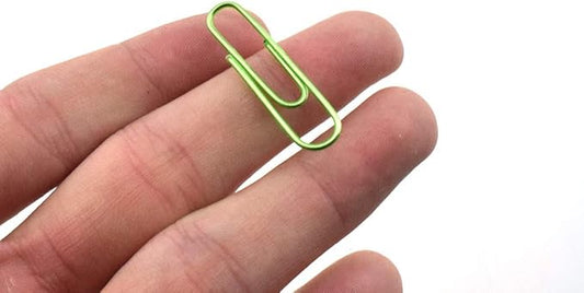 HAHIYO Paper Clips 1.3 inchs (33mm) Length Green Paperclips Vinyl Coated Prevent Scratching Tearing The Pages Sturdy for Bookmark Organize Home Office School 120 Pack