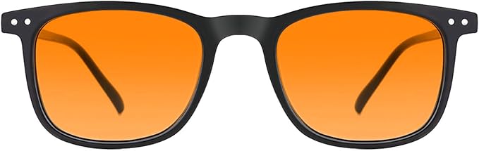 TIJN Sleep Glasses for 99% Blue Green Light Blocking Red Lens for Computer Gaming Screen Fatigue UV Protection