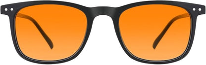 TIJN Sleep Glasses for 99% Blue Green Light Blocking Red Lens for Computer Gaming Screen Fatigue UV Protection