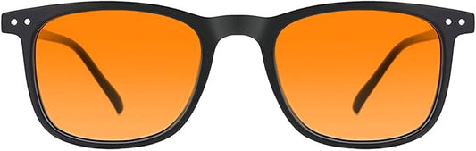 TIJN Sleep Glasses for 99% Blue Green Light Blocking Red Lens for Computer Gaming Screen Fatigue UV Protection