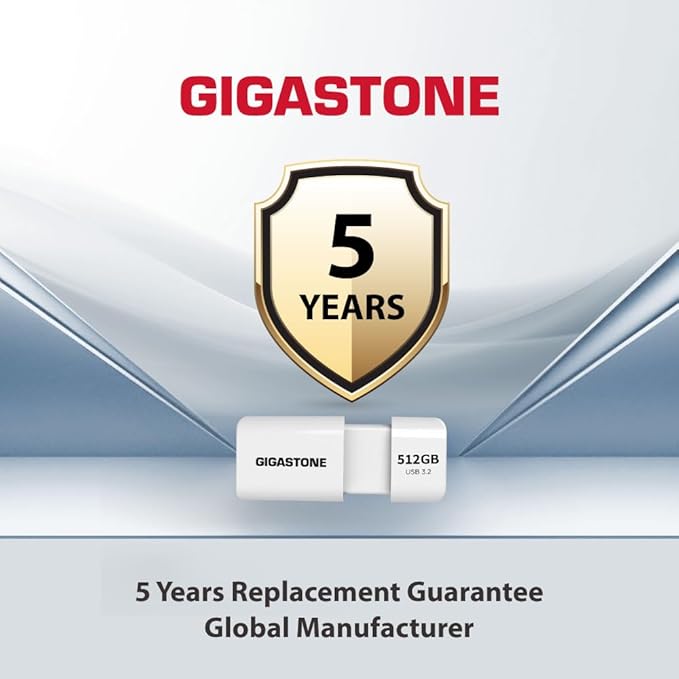 GIGASTONE 128GB Flash Drive (5 Pack) Z60 USB 3.2 Gen 1, 120MB/s Ultra Fast, Retractable Capless Slider Design, Data Storage, Backup for PC/Mac/TV/Car Audio, USB 2.0/3.0/3.1 Compatible