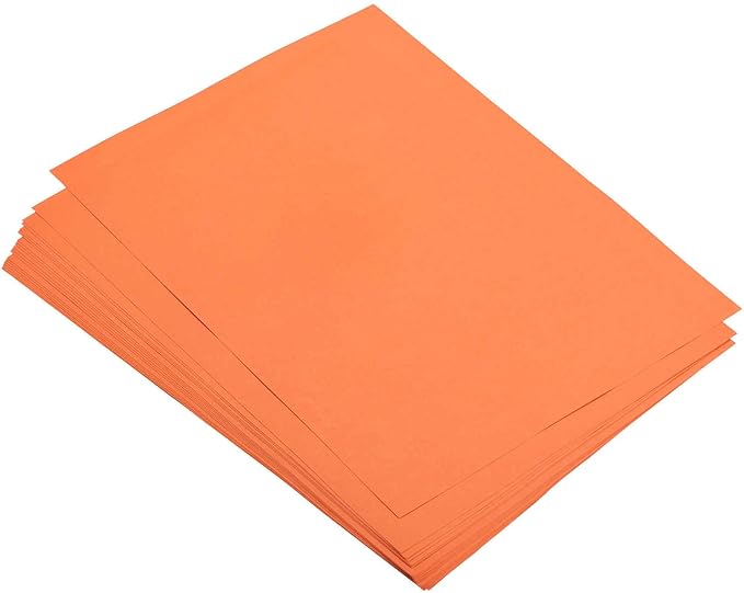 MECCANIXITY 50 Sheets Colored Copy Paper 16.5 x 11.7 Inch Printer Paper 80gsm Orange for Office Printing, Document Copying, Invitations, Forms, Art Projects