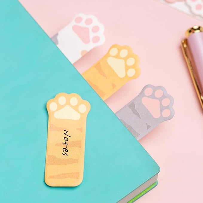 480Pcs Cat's Claw Page Markers Sticky Index Tabs, Arrow Flag Tabs Self Adhesive, Colored Notes Tab Stickers for Notebook, Documents