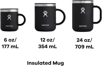 Hydro Flask Coffee Mug – Insulated Stainless Steel, Non Spill, Leak Resistant Travel Mug 12 Oz Trillium Pink