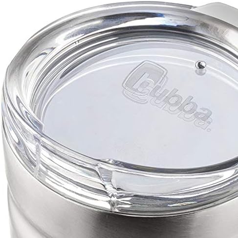 Bubba Brands Envy S Vacuum-Insulated Stainless Steel Tumbler, 24oz with Lid and Straw, BPA-Free, Ideal for Iced Coffee or Water, Travel-Friendly, Steel/Clear (Pack of 2)