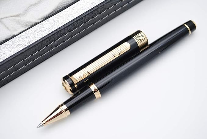 czxwyst Picasso 902 Gentleman Collection Rollerball Pen 0.5mm Nib Original Box (Gold clip)