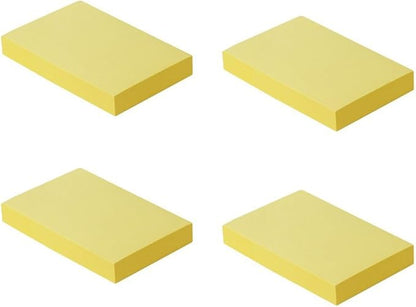 Sticky Notes, 3"x 2" Self-Stick Notes Pads, Easy to Post for Office, School, Home, 4 Pads/Pack, 100 Sheets/Pad,Total 400 Sheets (Yellow)