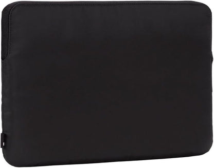 Incase Compact Laptop Sleeve with Flight Nylon - 16 Inch MacBook Pro and Laptop Case – Slim Computer Sleeve with Faux Fur Lining, Front Accessory Pocket with Zipper - Black