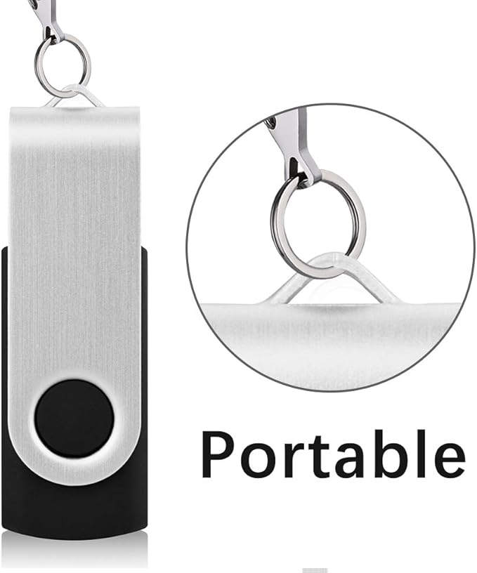 KEXIN 10 Pack 32GB Flash Drive USB Drive Memory Stick Thumb Drive, Black USB 2.0