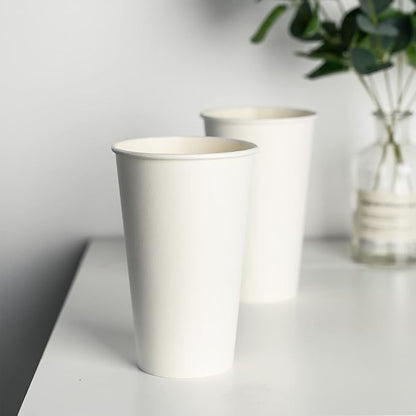 YEEHAW 12 oz 1000 Pack Disposable Paper Coffee Cups, Bulk White Hot to Go Cups for Hot Coffee, Hot Liquid, Chocolate, Juice, Hot Beverage Drinkings, Ideal for Cafes, Bistros, Office and Family
