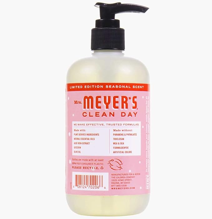 Mrs. MEYER'S Liquid Hand Soap Peppermint, 12.5 Fl Oz. (Pack of 6)