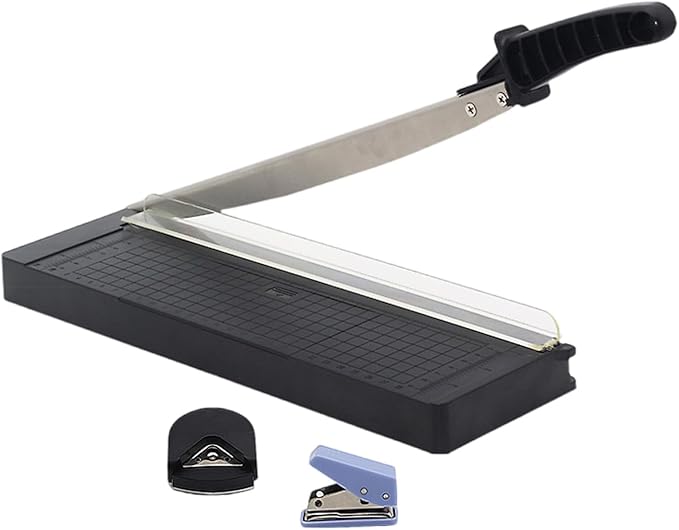 Multifunctional Paper Cutter with Accuracy Cutter 8 Sheets Photo Trimming Device for Office School and Home Use Office Paper Trimmer