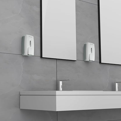 27fl oz Hand Soap Dispenser Wall Mount for Bathroom Kitchen Liquid Sanitizer ABS Plastic White 9088