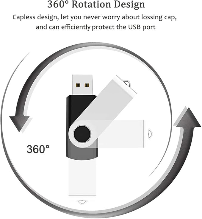 USB Flash Drive 128MB 50 Pack, Bulk USB 2.0 Thumb Drives Swivel Memory Stick Jump Drive Pen Drive,128MB 50 Pieces