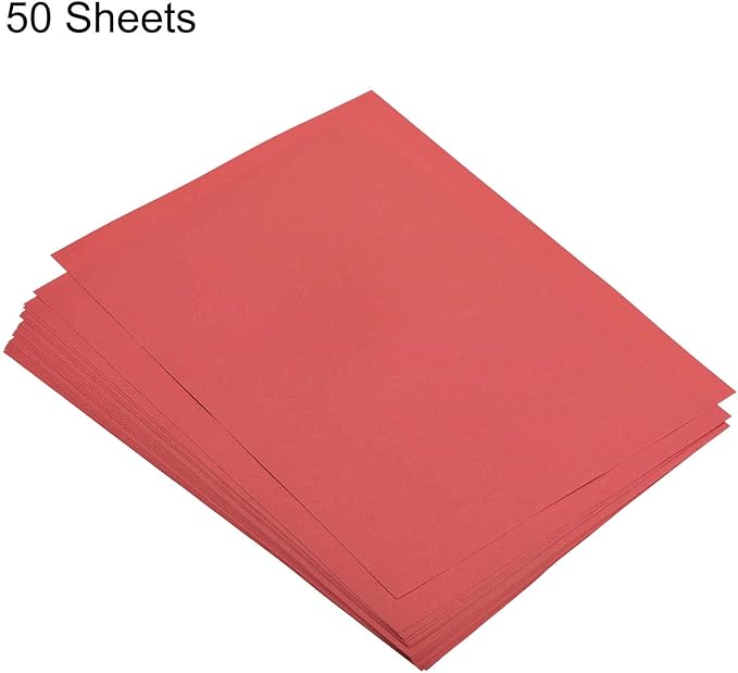 MECCANIXITY 50 Sheets Colored Copy Paper 16.5 x 11.7 Inch Printer Paper 80gsm Bright Red for Office Printing, Document Copying, Invitations, Forms, Art Projects