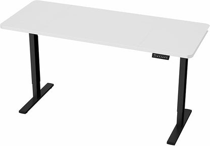 VIVO Electric 60 x 30 in Standing Desk, Memory Height Adjustment, 1B Series, White Top Black Frame, DESK-KIT-1B6W-30