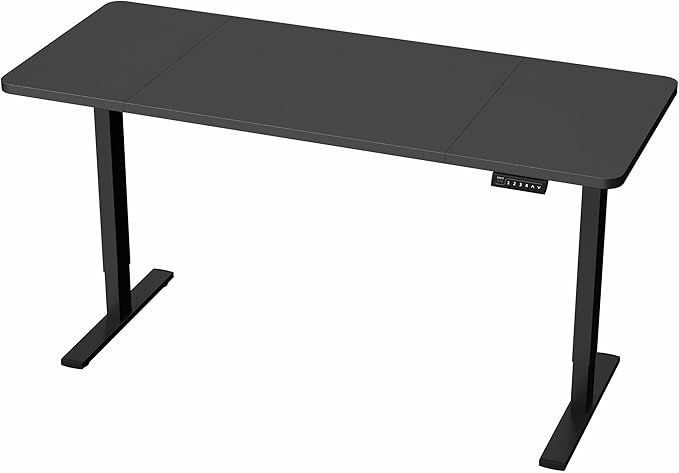 VIVO Electric 60 x 30 in Standing Desk, Memory Height Adjustment, 1B Series, Black Top Black Frame, DESK-KIT-1B6B-30