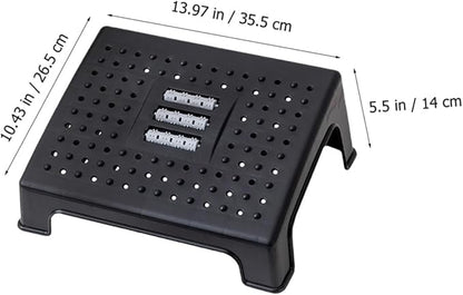 Non-Slip Footstool Under Desk Foot Rest for Office and Home Ergonomic Leg Support Stool to Leg Pressure and Comfort and Stable Design