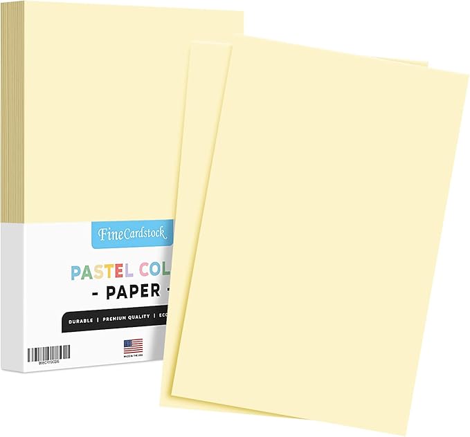 Ivory Pastel Colored Paper - Perfect for Documents, Invitations, Posters, Flyers, Menus, Arts and Crafts | 11" x 17" | Regular 20lb Bond (75gsm) Paper - Smooth Finish | Bulk Pack of 100 Sheets