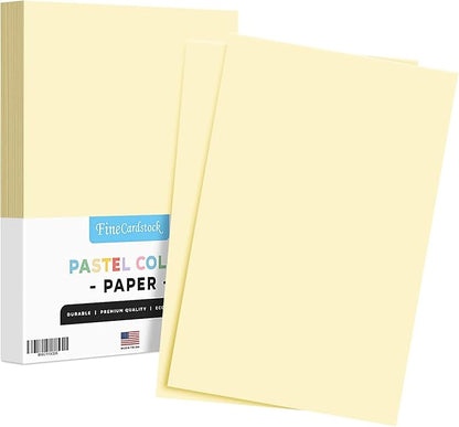 Ivory Pastel Colored Paper - Perfect for Documents, Invitations, Posters, Flyers, Menus, Arts and Crafts | 11" x 17" | Regular 20lb Bond (75gsm) Paper - Smooth Finish | Bulk Pack of 100 Sheets
