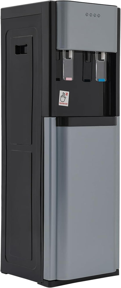 Water Coolers Water Dispenser Cold Hot Dispenser, Modern Powerful Electric Water Cooler Dispenser Bottom Loading for Home, Office, Gyms (Grey Bottom Load)