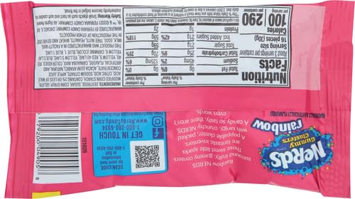 Nerds Gummy Clusters Candy, Rainbow, Springtime Easter Candy, 3 Ounce Pouches (Pack of 24)