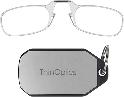 ThinOptics Keychain Case and Readers Rectangular Reading Glasses