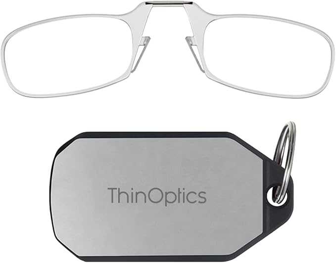 ThinOptics Keychain Case and Readers Rectangular Reading Glasses